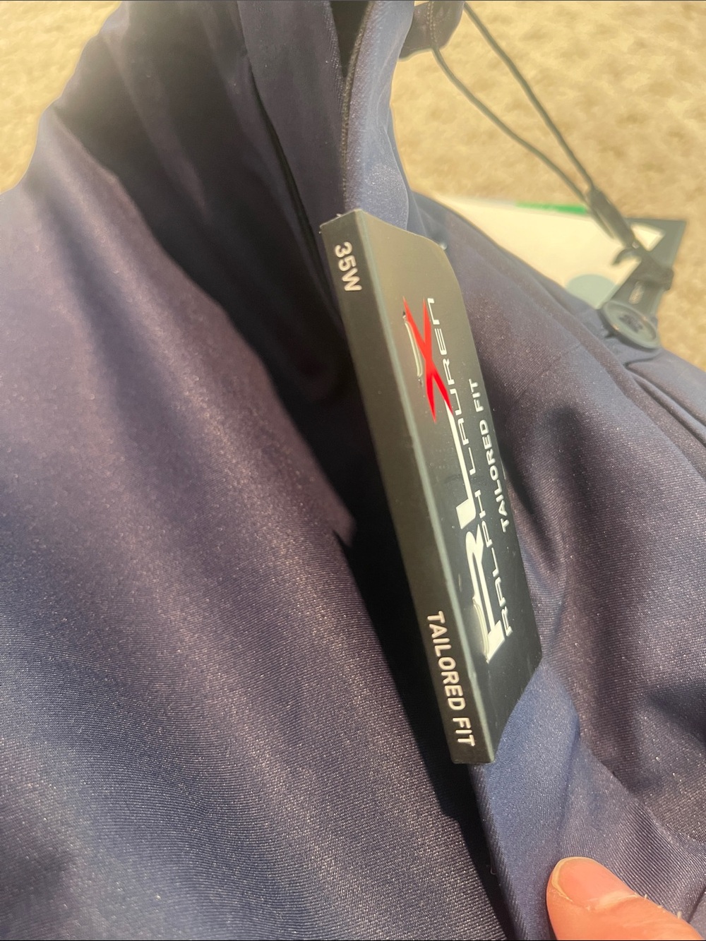 RLX Ralph Lauren Navy Tailored Performance Shorts - Picture 2 of 2